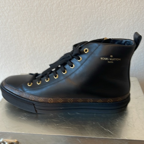 Louis Vuitton Stellar Sneaker Boot monogram tassel combat style shoe - Picture 12 of 15